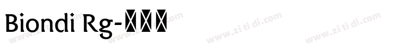 Biondi Rg字体转换